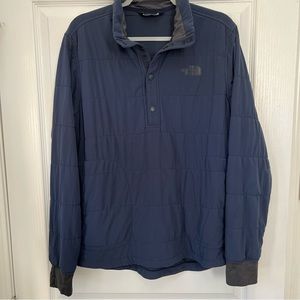 The North Face Pullover Navy quarter snap